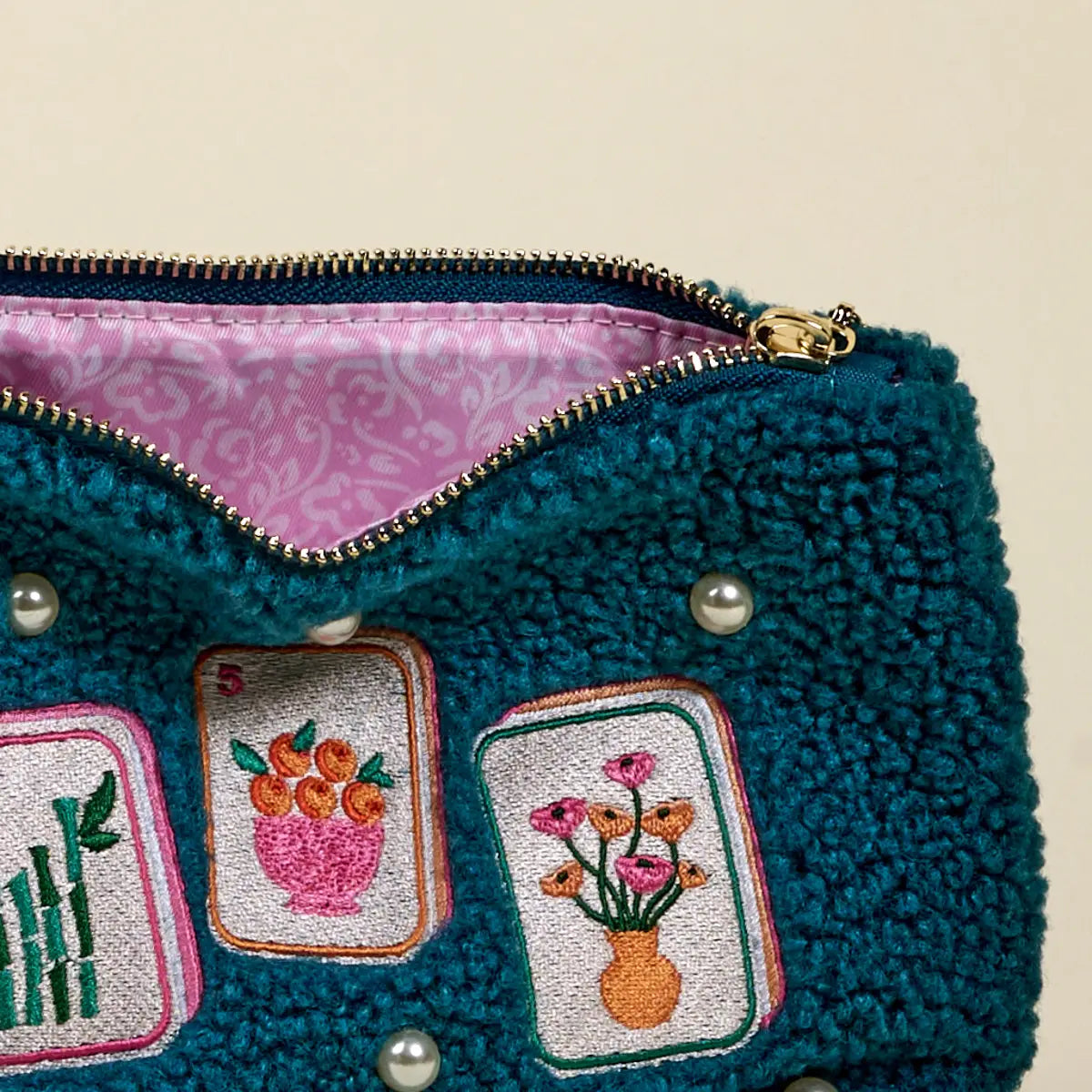 Teddy Pouch - It's Mahj Time!