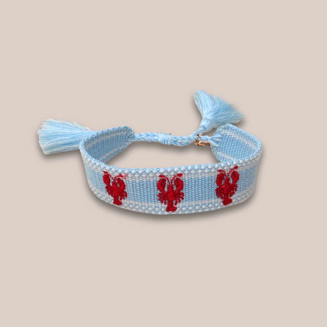 Embroidered Tassel Bracelet