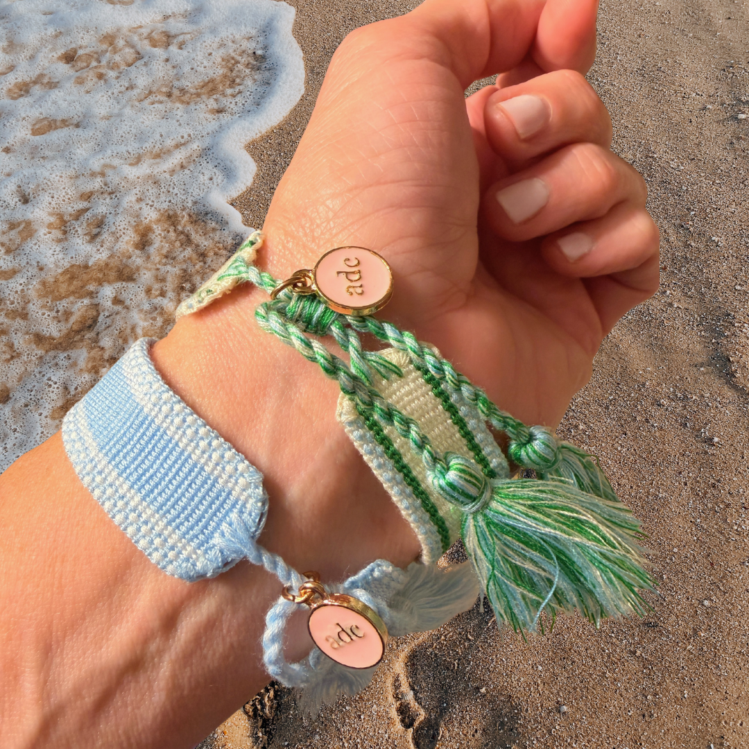 Embroidered Tassel Bracelet