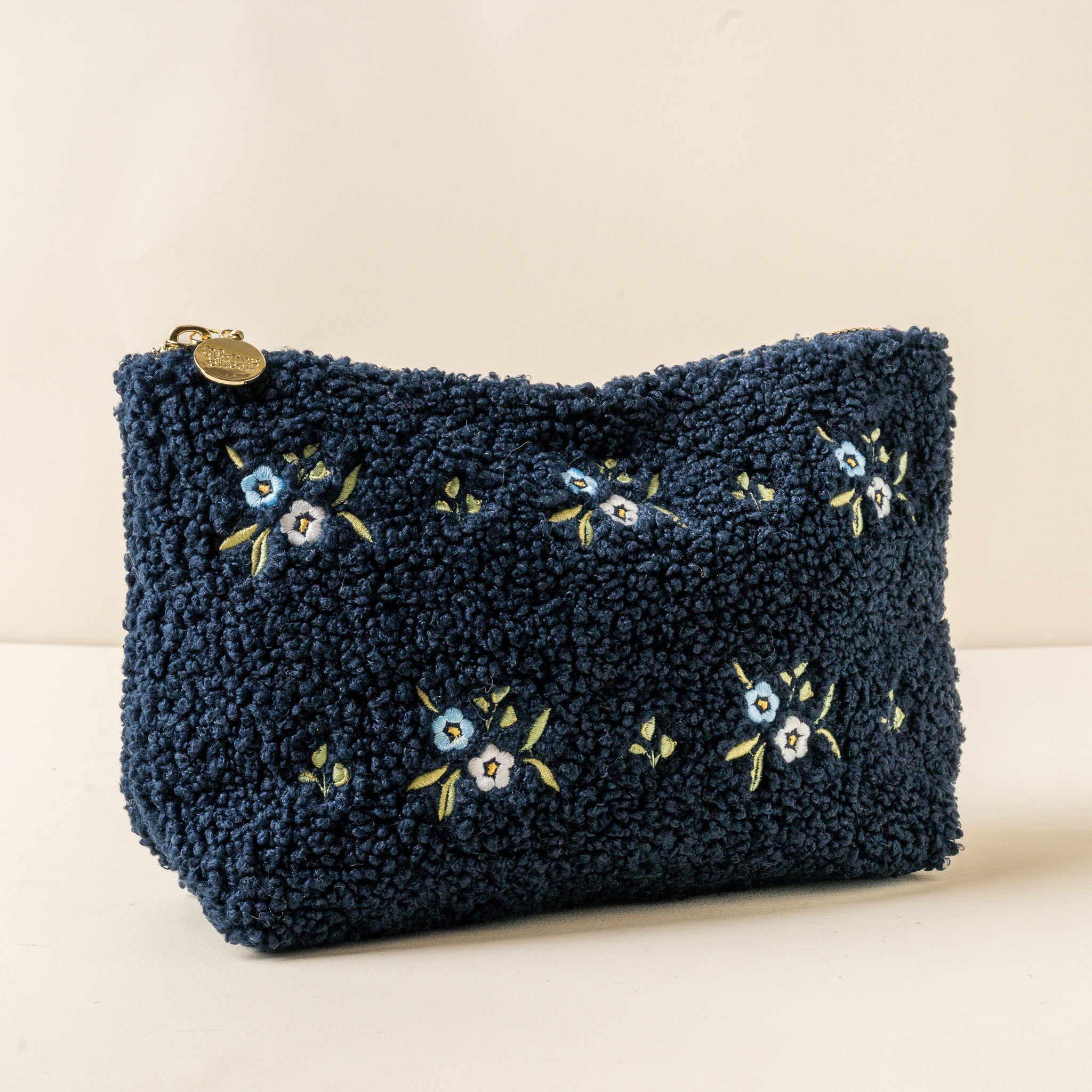 Teddy Pouch Floral Navy