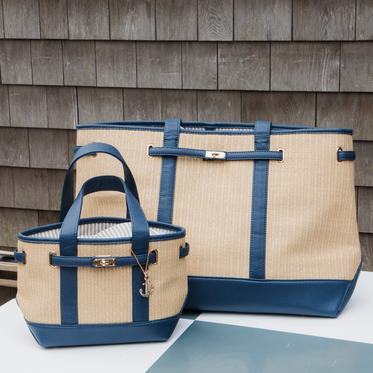 Charleston Large Tote - Basketweave