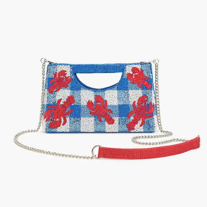 Coastal Claw Beaded Clutch