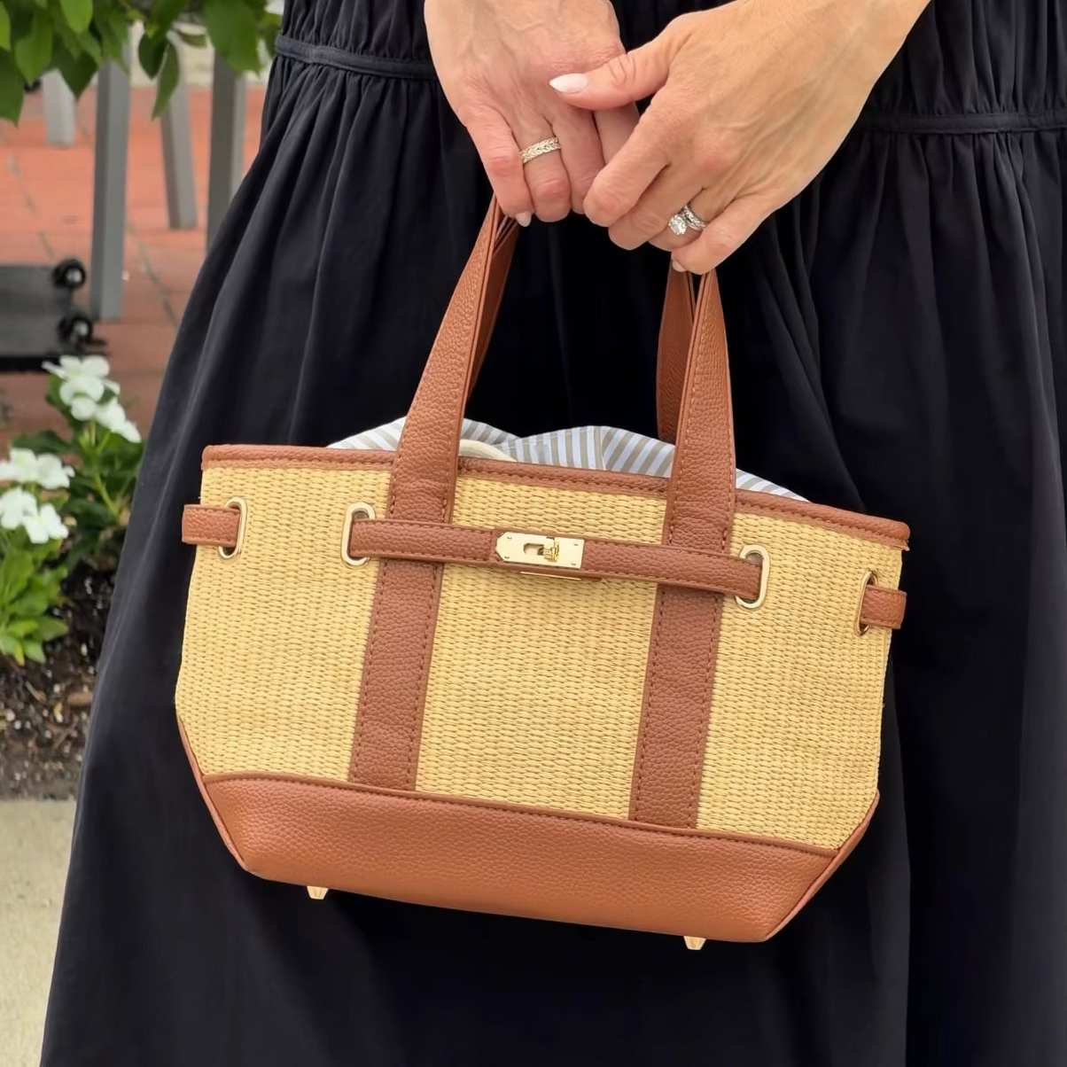 Charleston Mini Tote - Basketweave