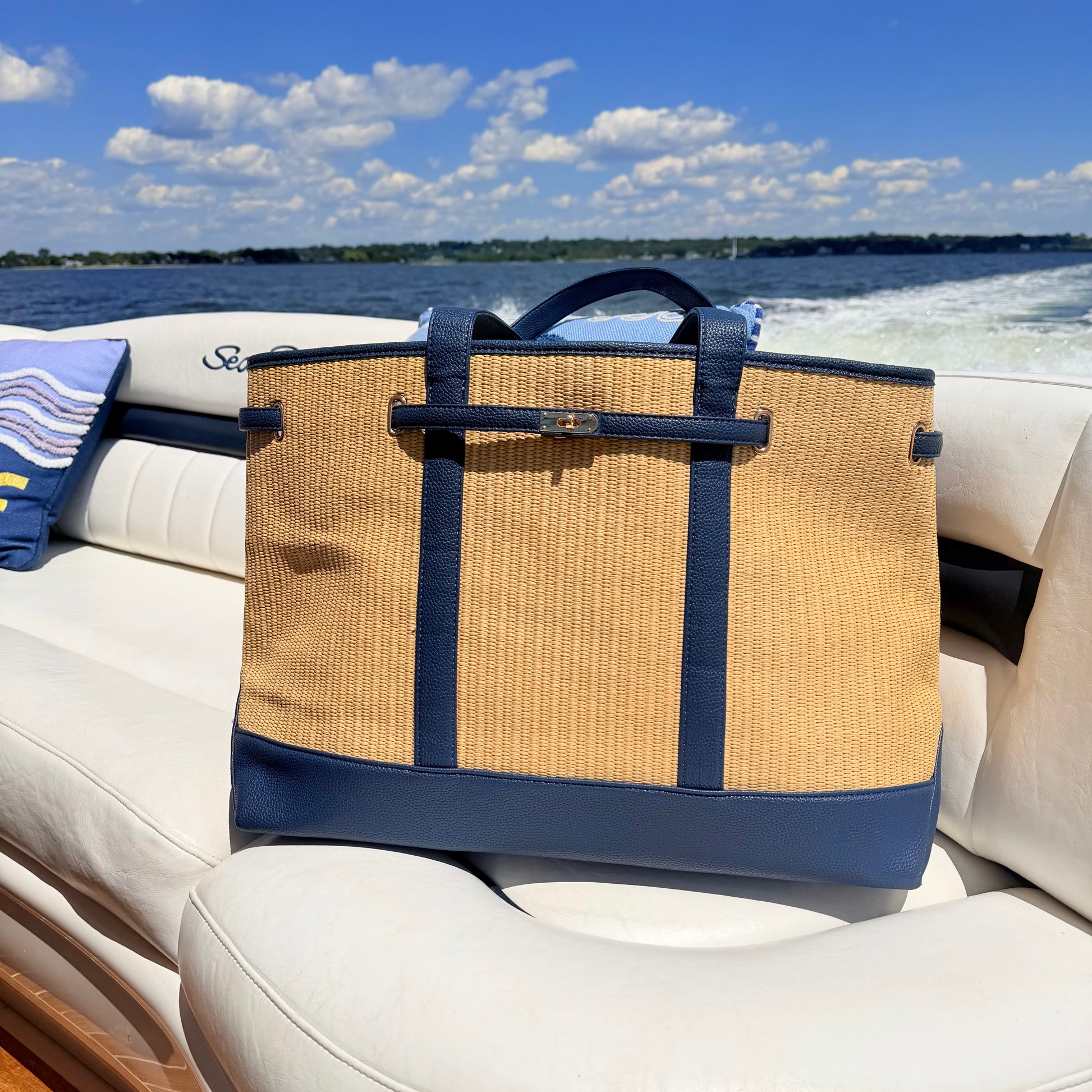 Charleston Large Tote - Basketweave