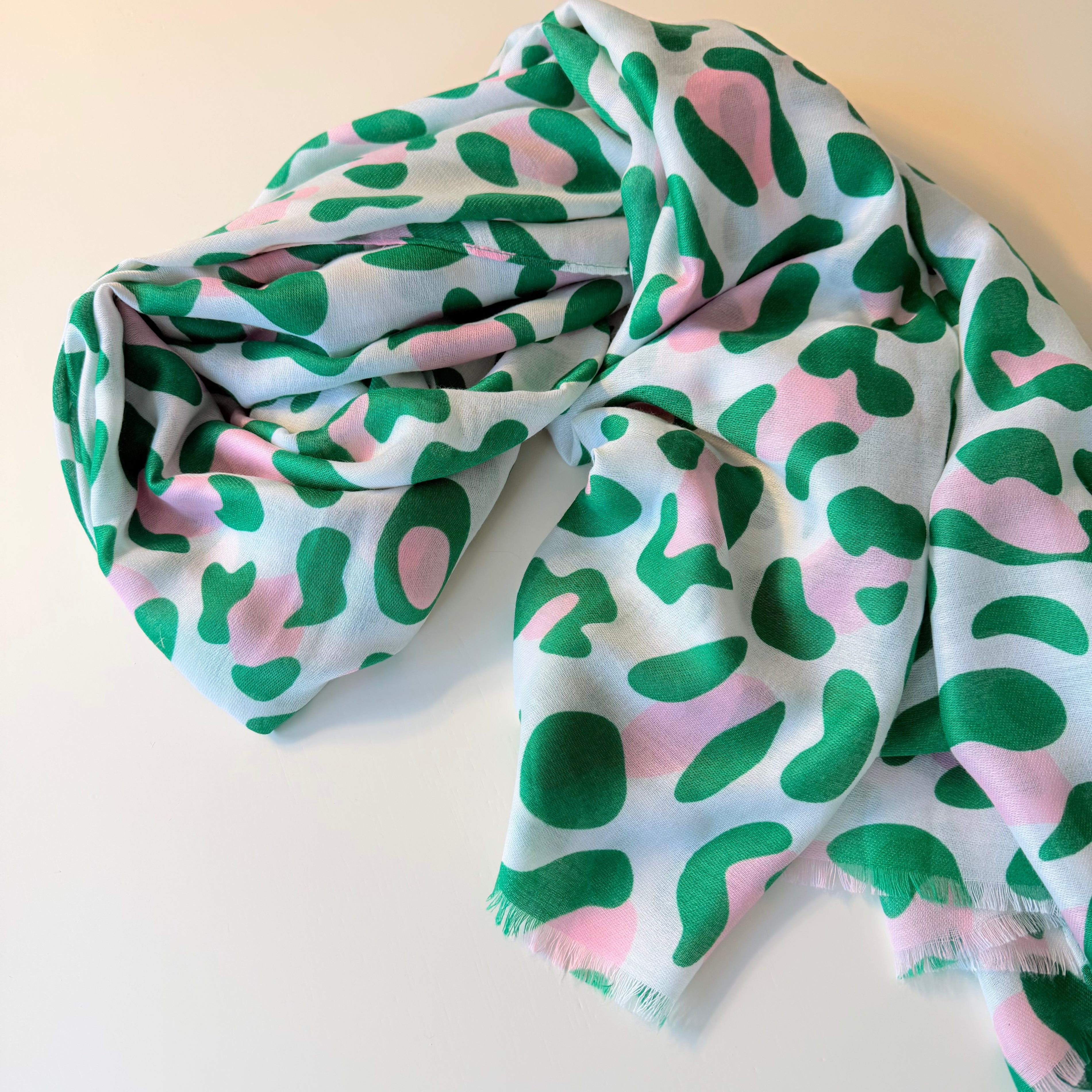Preppy Leopard Print Scarf