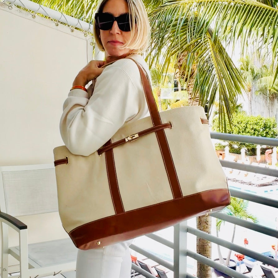 Charleston Large Carryall Tote - Leather