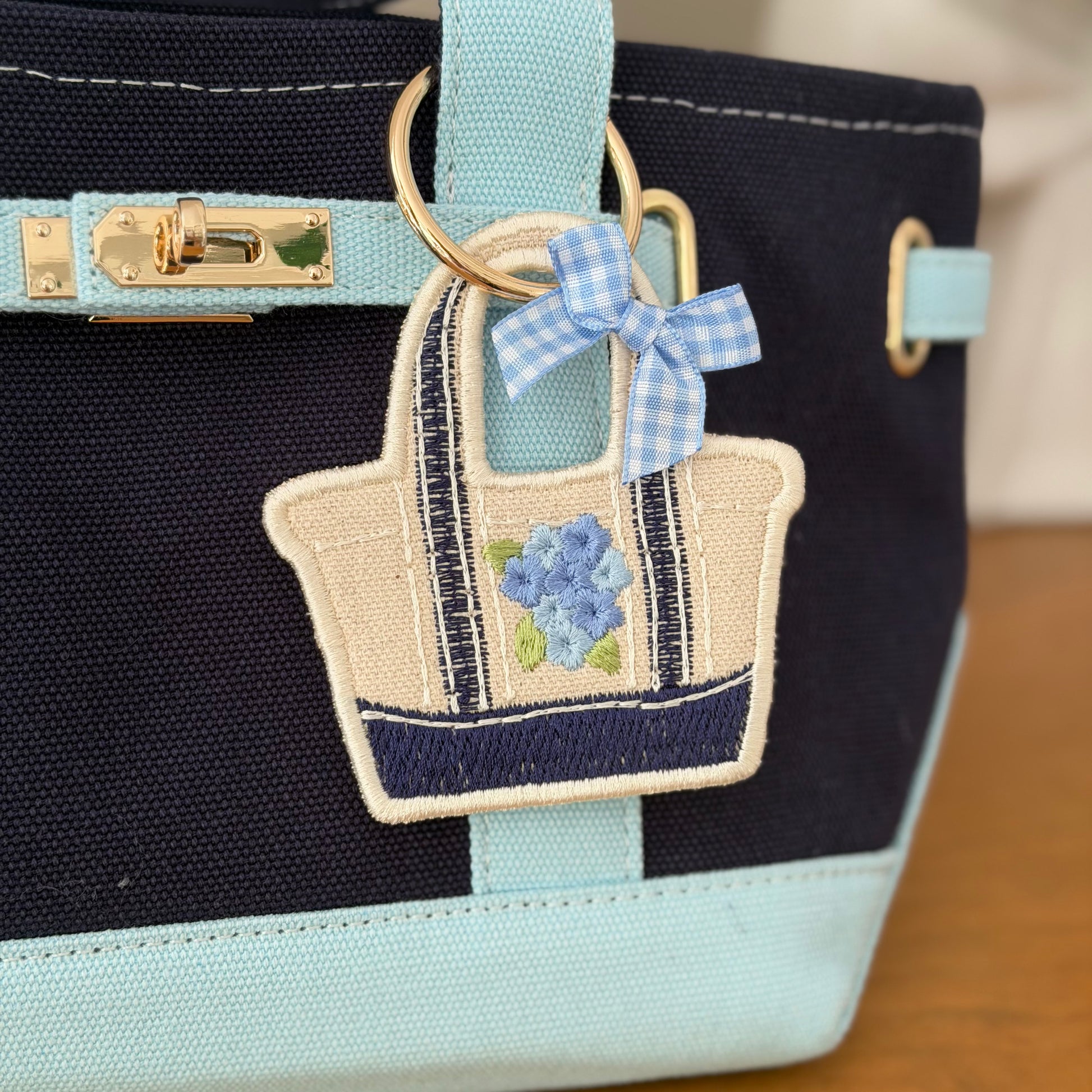 Embroidered Boat Bag Charm