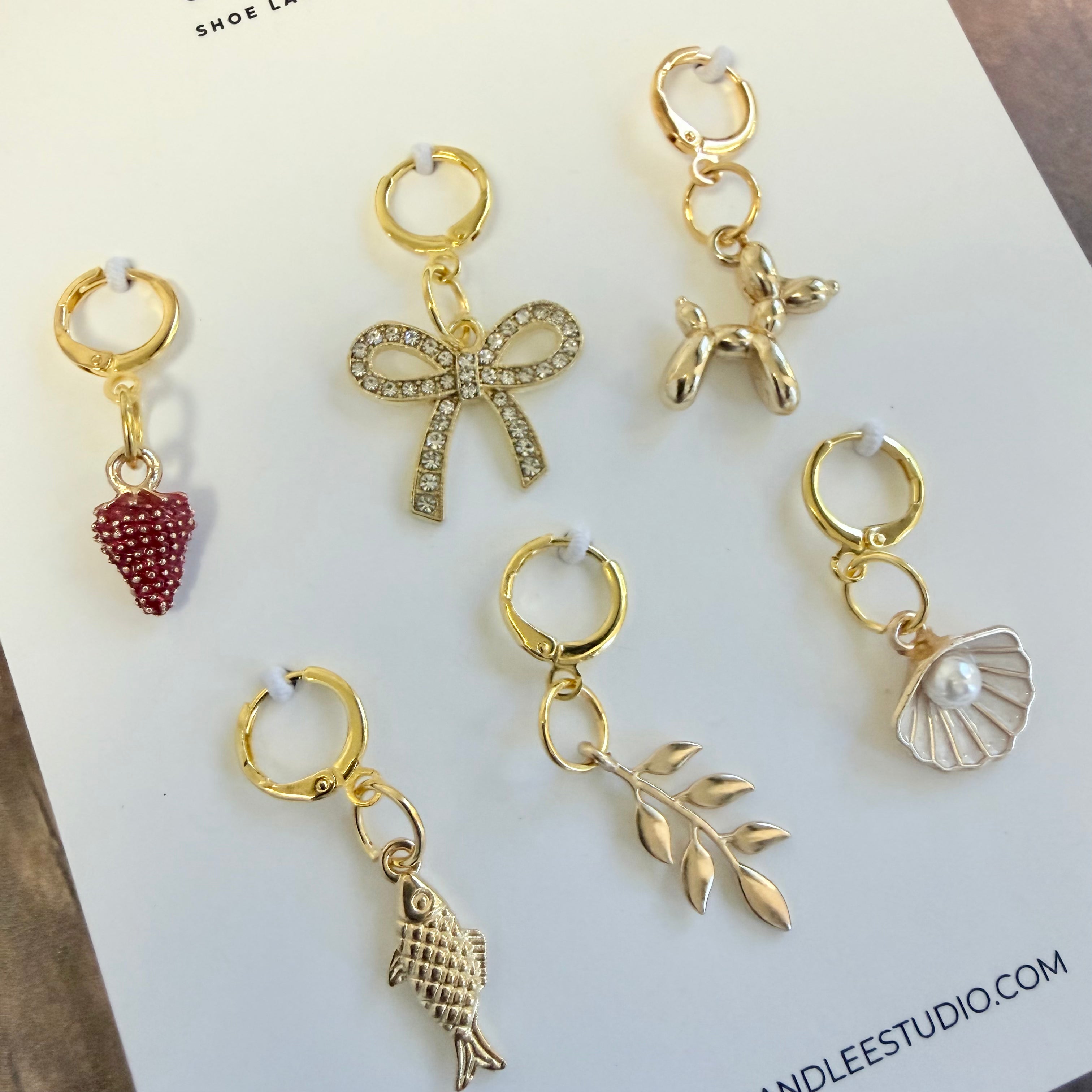 Set of 6 Gold Charms