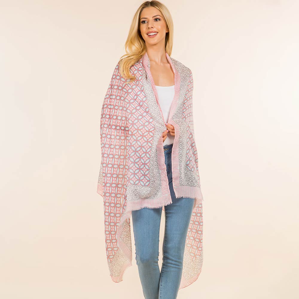 Geometric Print Scarf