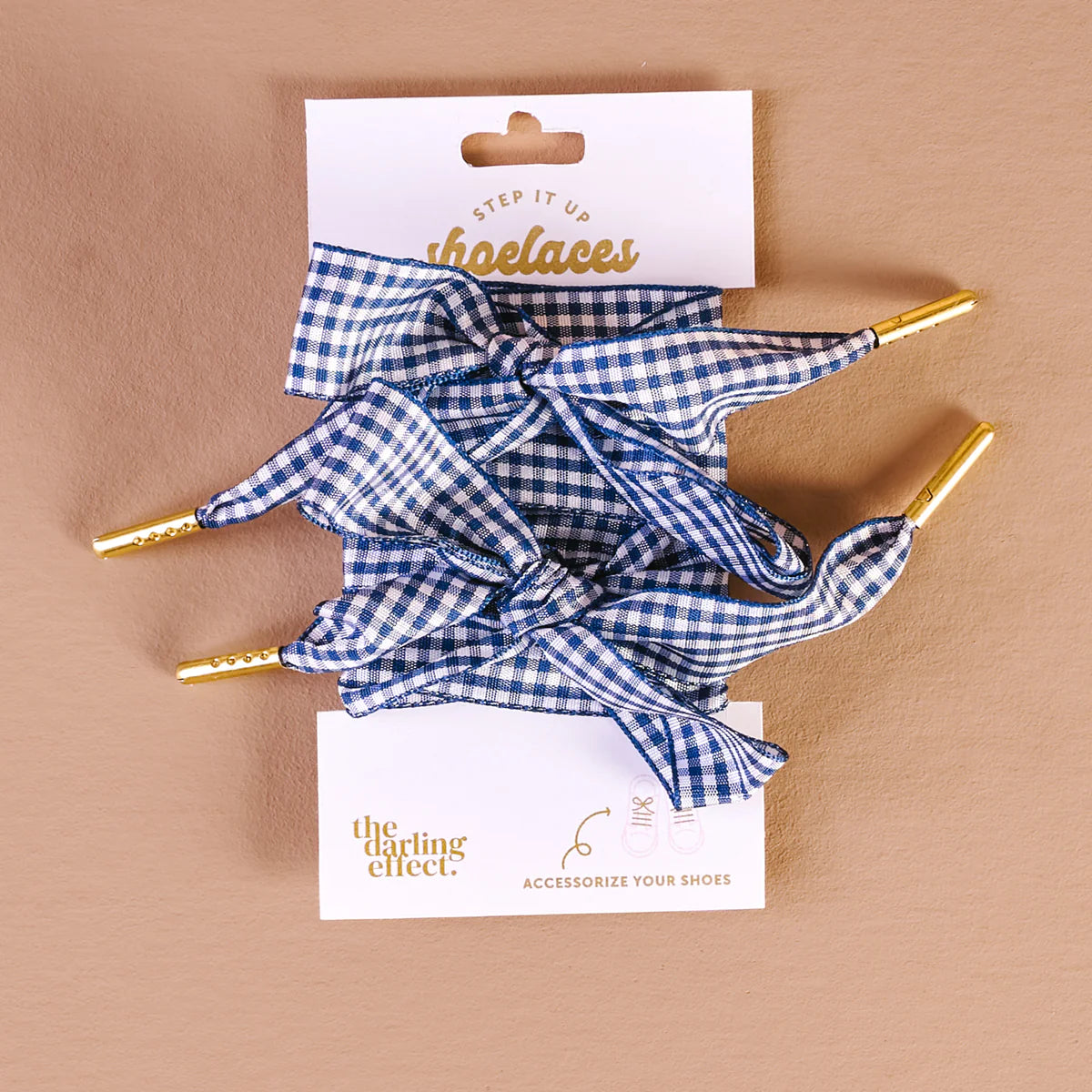 Gingham Ribbon Shoelaces