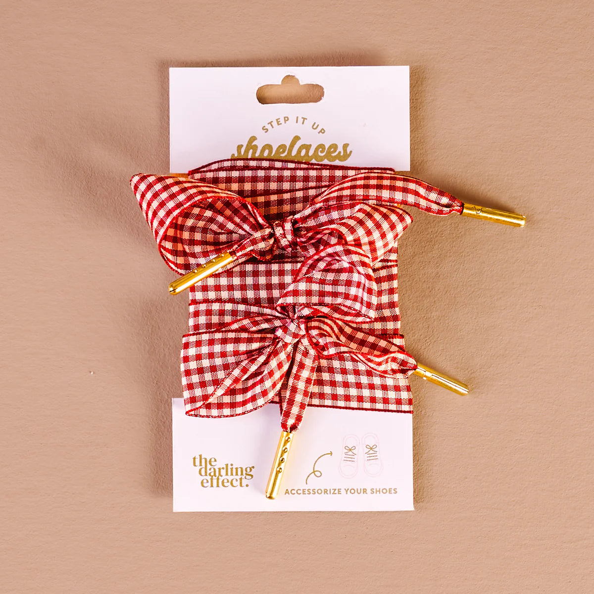Gingham Ribbon Shoelaces