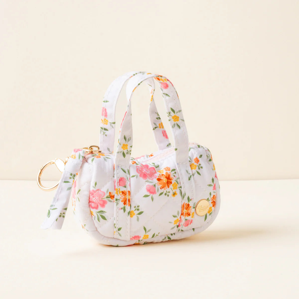 Itty Bitty Duffle Bag Charm - Cream