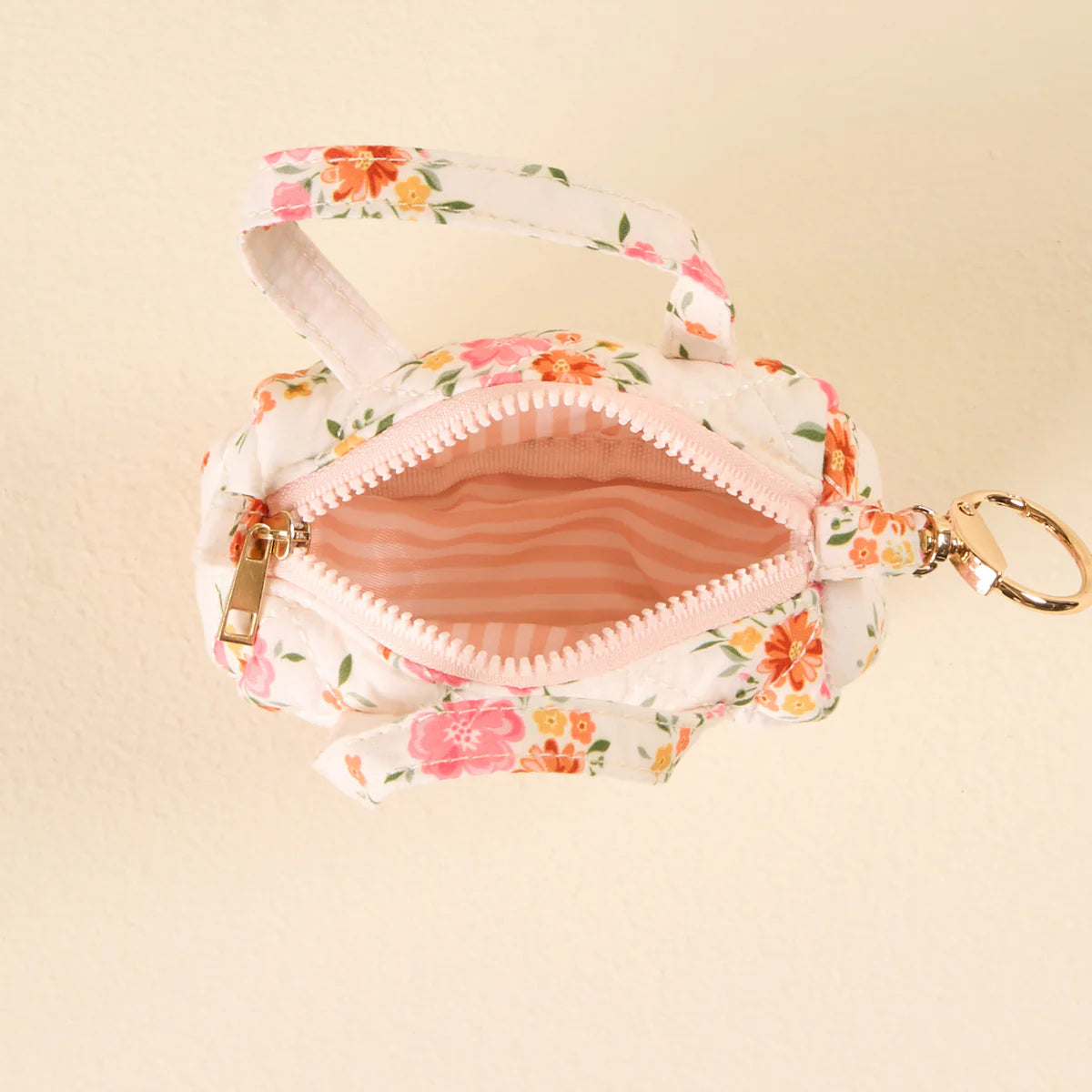 Itty Bitty Duffle Bag Charm - Cream