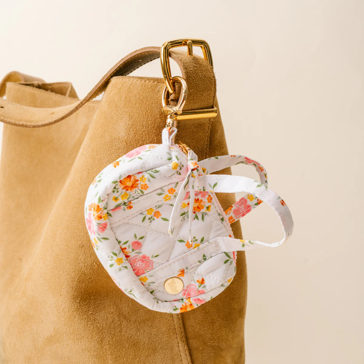 Itty Bitty Duffle Bag Charm - Cream