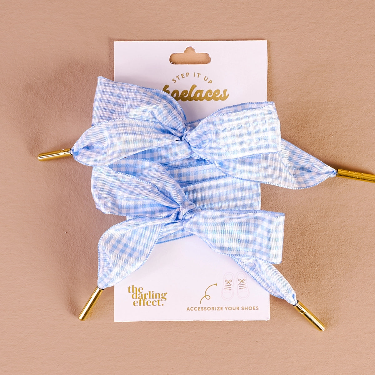 Gingham Ribbon Shoelaces