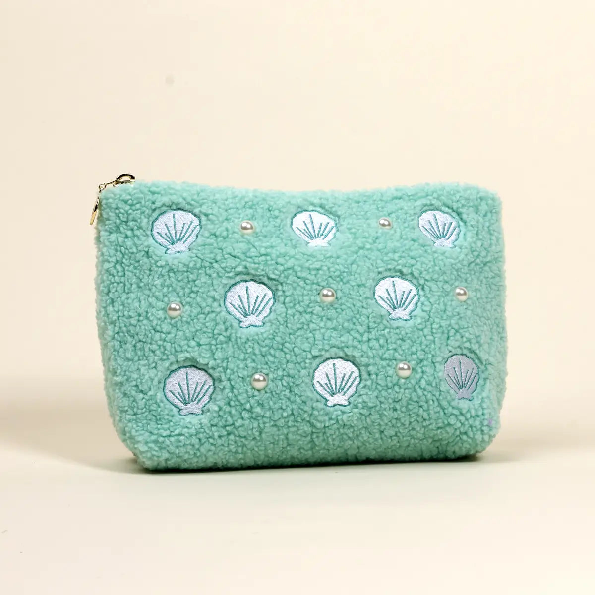 Teddy Pouch - Seashells & Pearls