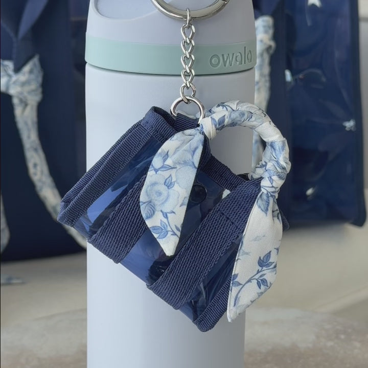 Tiny Tote Charm - Navy